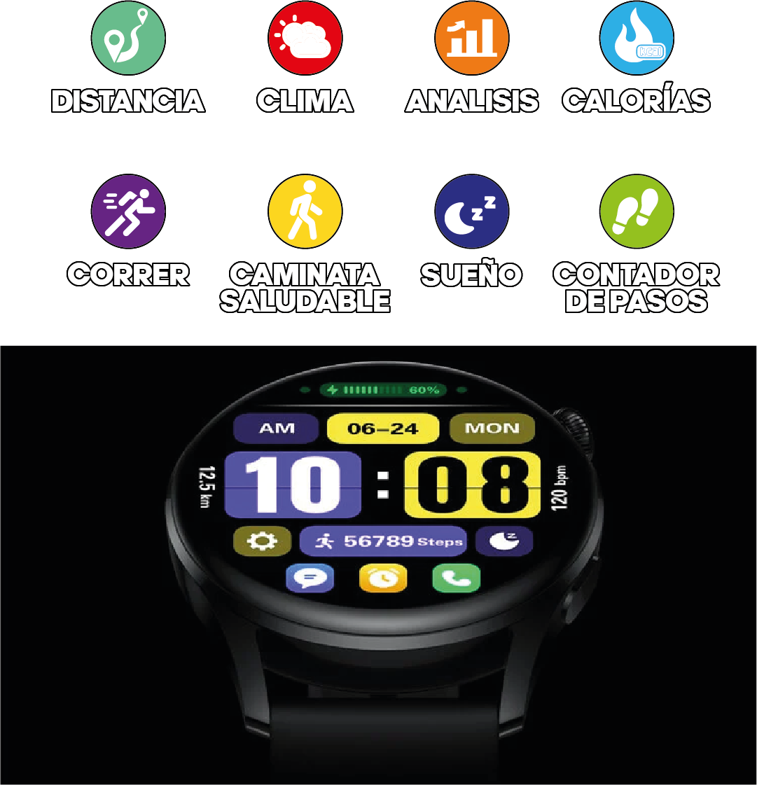 HK05 HERO AMOLED SMART WATCH